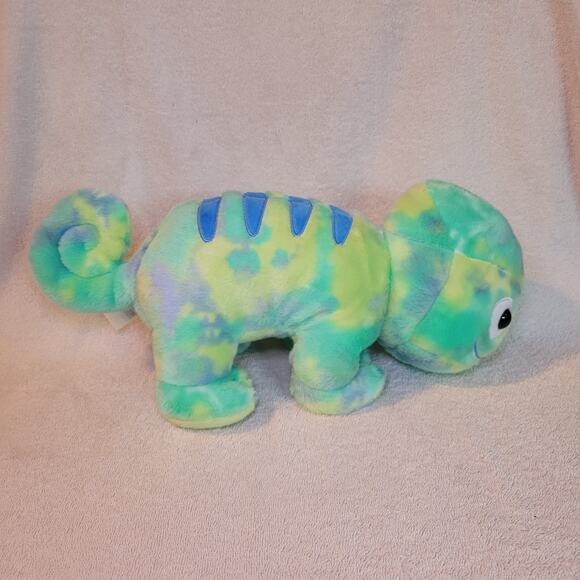 Build A Bear Tie-dye Chameleon Lizard Green Blue BAB Stuffed Plush 2024 - Picture 2 of 7